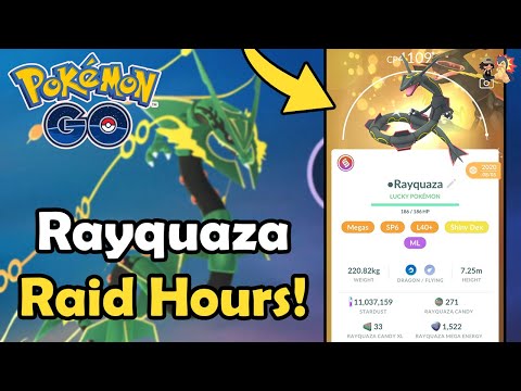 ¡NO TE PIERDAS ESTAS HORAS DE RAID MEGA RAYQUAZA en Pokémon GO! (2024)