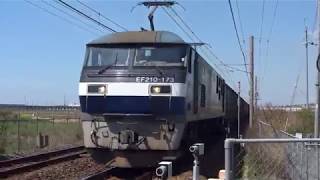 EF210-173牽引貨物列車　魚住～大久保間にて