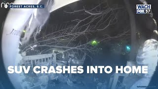Ring camera shows SUV crash into home, causing gas leak