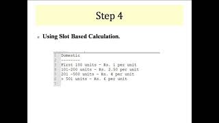 CS8383 E1 EB Bill Calculator