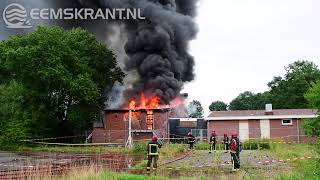 Wederom brand sportcomplex Neptunia Delfzijl