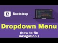 Dropdown menu using bootstrap | how to fix navigation bar | bootstrap lecture 6 | how to do this