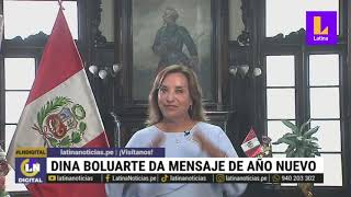 Dina Boluarte en mensaje por año nuevo: "No tenemos carpeta fiscal abierta por corrupción"