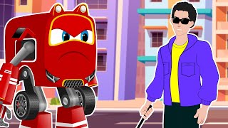 Supercar Rikki catches the con man stealing people's mobile phone | Kids Cartoon
