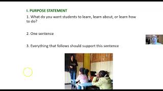 Purpose statement vs. behavioral objectives