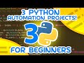 3 Python Automation Projects - For Beginners
