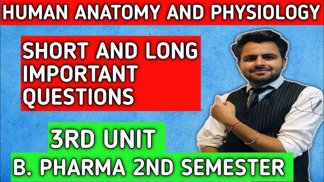 B.pharma 2nd Sem Third Unit Important Questions List | B.pharma Second ...