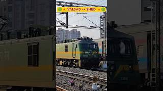 🟢🔺Valsad •• WAG-9HC | Loco 🔺🟢 || 2k25 ⭐ #shorts #railfans #train #railway #2025