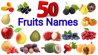 Fruits Vocabulary  | 50 Common Fruits Names in English With pictures 50 Fruits Names  Tinder Kids Tv