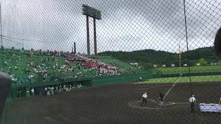 2017年7月24日 第９９回全国高等学校野球選手権　岩手大会 決勝戦  盛岡大学附属高校 vs. 久慈高校  試合後  久慈高校の応援