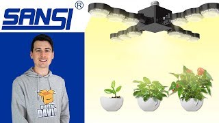 Sansi LED Grow Light Review // White LED Grow Lights For Vegetables