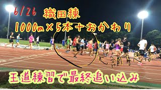 【ガチ練】長距離ランナー王道メニューで最終追い込み 1000m×5本【マラソン•トラック練習】