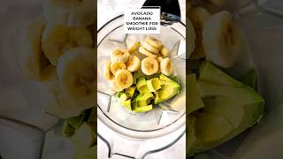 Avocado Banana Smoothie- Breakfast Smoothie - Easy Healthy Delicious #short #smoothie