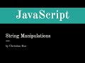 JavaScript String Manipulation