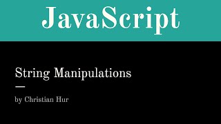 JavaScript String Manipulation