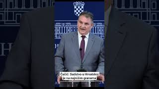 Čačić: Sudstvo u Hrvatskoj je na najnižim granama #shorts