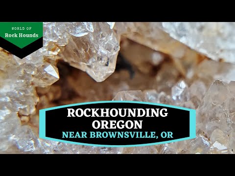 Rockhounding Oregon - Brownsville, Oregon - More CRYSTALS!