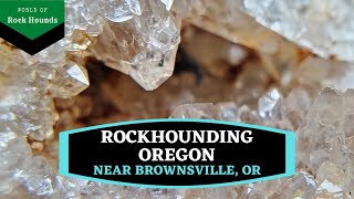 Rockhounding Oregon - Brownsville, Oregon - More CRYSTALS!