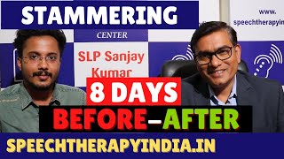 SLP Sanjay Kumar: Pre-Post Stammering Speech Therapy | 8 Days | Bangalore | Speech Pathologist India