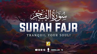 Soul touching recitation of Surah Al Fajr (سورة الفجر) | Zikrullah TV