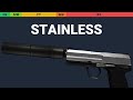 USP-S Stainless - Skin Float And Wear Preview