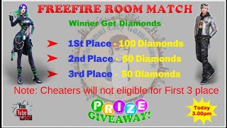 🔴 Garena Free Fire | Giveaway Room Match | LIVE on Chennai City Gamestar 🙏🙏🙏