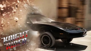 KITT Drives Through Concrete Wall | Knight Rider