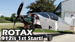 1st Engine Start Factory Installed Rotax Sonex Aircraft