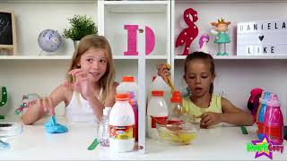 DivertiGuay! SLIME POR TELEPATIA!! TWIN TELEPATHY SLIME CHALLENGE!! DANIELA VS VALERIA