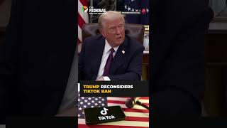 #TikTok is largely about young kids: #DonaldTrump | The Federal | #shorts