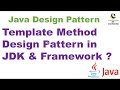 Template Method Design Pattern in JDK & Framework ? || Design Pattern interview question