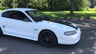 1996 4.6L Ford Mustang GT 5 Speed Manual short ride along / review / Exhaust Revs