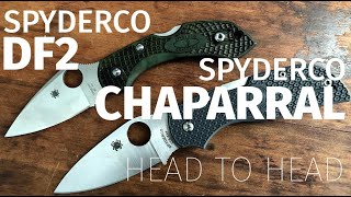 Spyderco Head to Head:  Dragonfly 2 vs Chaparral