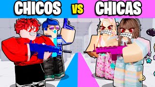 CHICOS vs CHICAS en RIVALS… (Roblox)