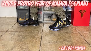 Nike Kobe 5 Protro Year of The Mamba Eggplant Review + On Foot Review