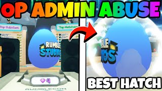 I Hatched 500+ SECRETS and SHINY MYTHICS from BIGGEST ADMIN ABUSE in BGS! (Part 1)