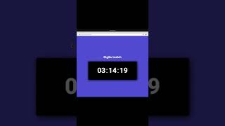 Digital clock using HTML ,CSS and JS.
