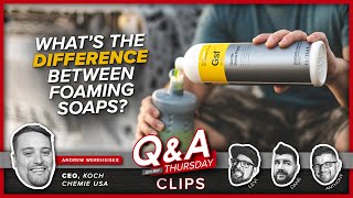 What's The Difference Between GSF,  Active Foam \u0026 Super Foam? | Q\u0026A THURSDAY CLIPS