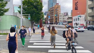 Tokyo Cloudy Walk / Azabu-Juban to Roppongi walking of 4K view in Japan 麻布十番から六本木までお散歩