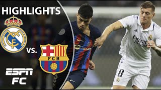 🚨 ELECTRIC EL CLASICO 🚨 Real Madrid vs. Barcelona | Spanish Super Cup Highlights | ESPN FC