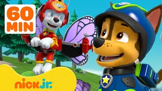PAW Patrol Forest Rescues & Adventures! w/ Chase and Marshall 🦋 1 Hour Compilation | Nick Jr.