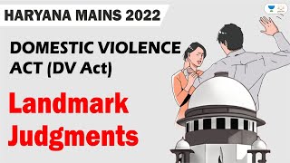 DOMESTIC VIOLENCE ACT | Landmark Judgements | DV Act | Linking Laws
