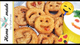 Tasty and Crispy Potato Emojis | Fun Lunch for kids :) #Emoji #Homemade #Smile