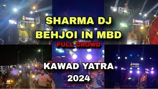 SHARMA DJ BEHJOI FIRST TIME IN MORADABAD | KAWAD YATRA 2024 | HARD SOUND | DJ SHARMA BEHJOI