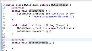 Die Annotation @Override