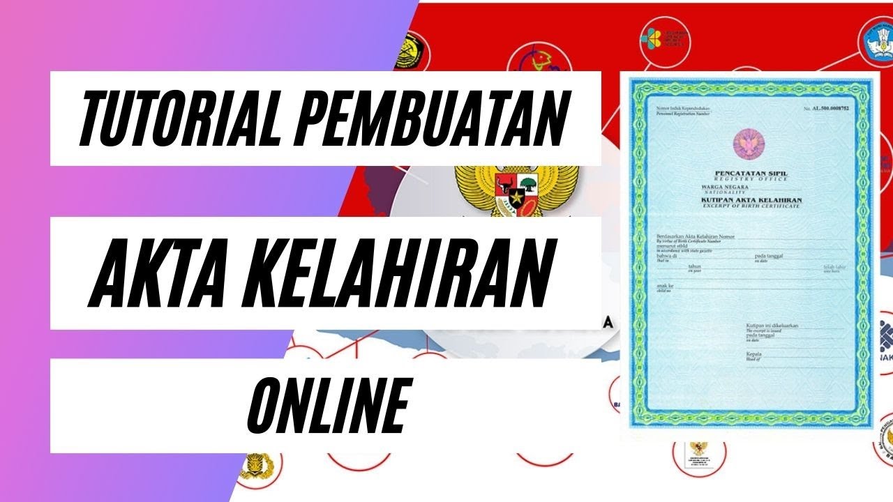 Cara Membuat Akta Kelahiran Online. - YouTube