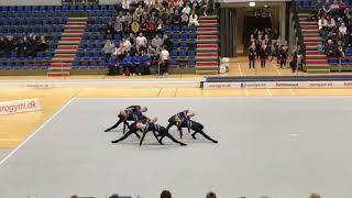 GymHelsinge TeamGym JP 1  Forbundsmesterskaberne  junior 1. runde Rytme Frederikshavn april 2018