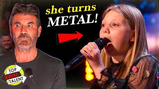 9 Years Old Dad's Girl TURNS Herself Into A METAL Legend!🤘 (WHAT?)