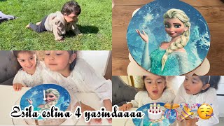 ESILA ESliNA 4 YASINDA 9.5.19 🎈🎂|PASTA YAPDIK | EVIN HANIM EMEKLIYOR 🥹🙃🎉