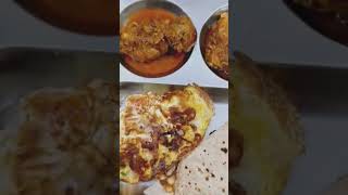 Today's Dinner Menu #roti #chickenkosha #omlette #viral #trending #explore #food #odisha #shorts